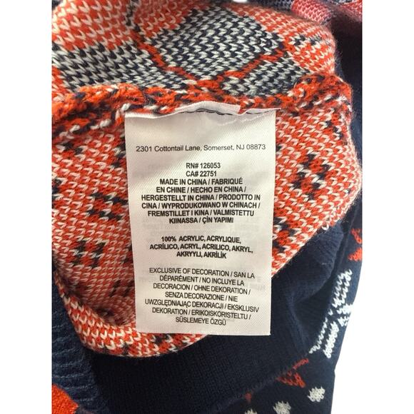 Denver Bronco Sweater NFL Team Apparel Medium Orange Blue Game Day Holiday 2025 - Picture 10 of 11